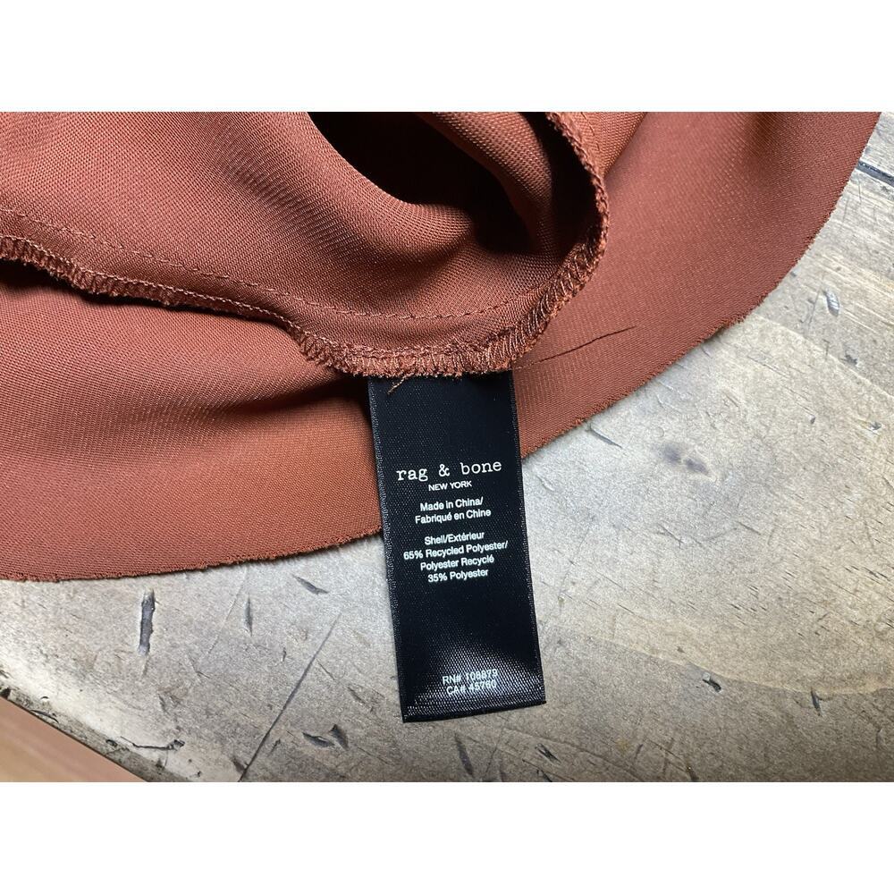 NWT Rag & Bone Jaci Satin Skirt Color Mahogany Size 8 - Picture 10 of 11
